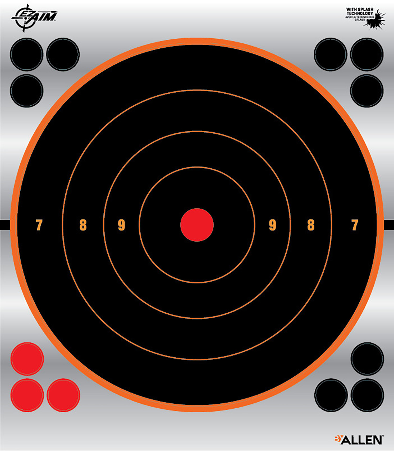EzAim Reflective Bullseye Target  br  9 in. 6 pk. | 026509035695