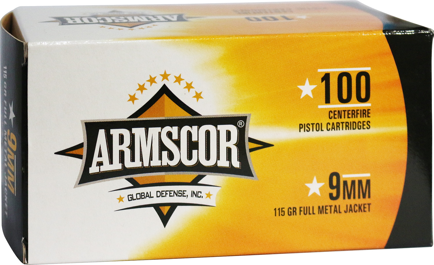 Armscor 50444 Precision Value Pack 9mm Luger 115 gr Full Metal Jacket (FMJ) 100 Per Box/12 Cs