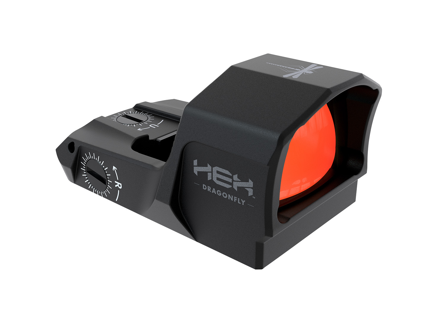 HEX Optics GE5077STNDRET HEX Dragonfly  Black Anodized 3.5 MOA Illuminated Red Dot Reticle