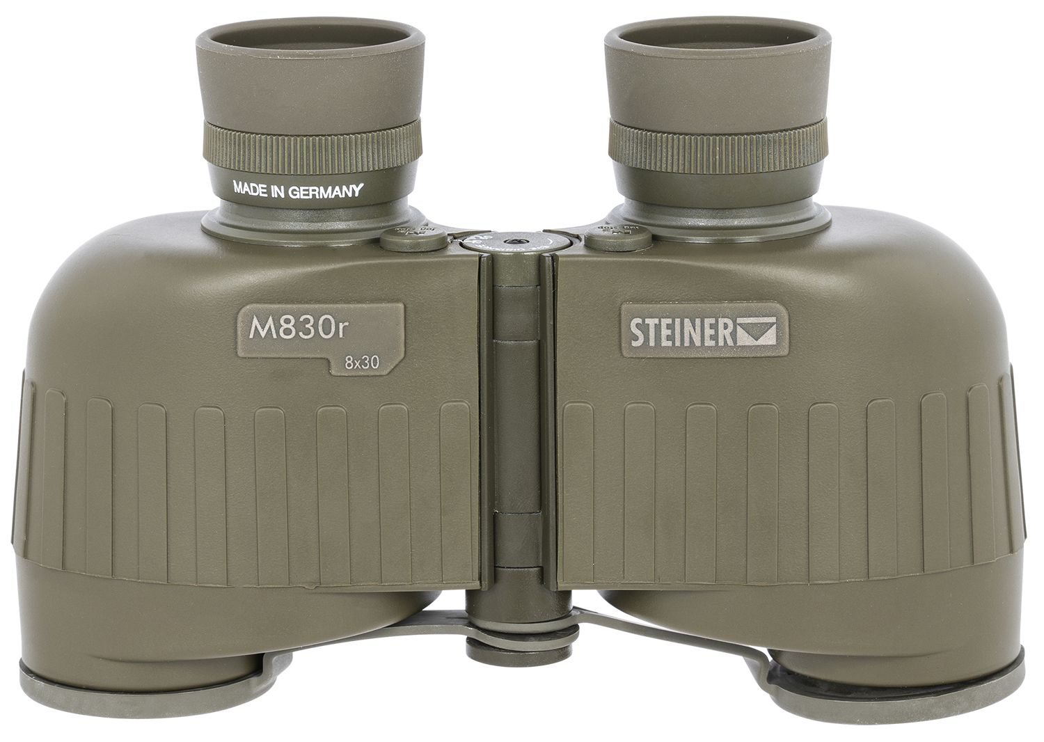 Steiner 2640 M830r  8x30mm Mil Radian Ranging Reticle Floating Prism Green Rubber Armor
