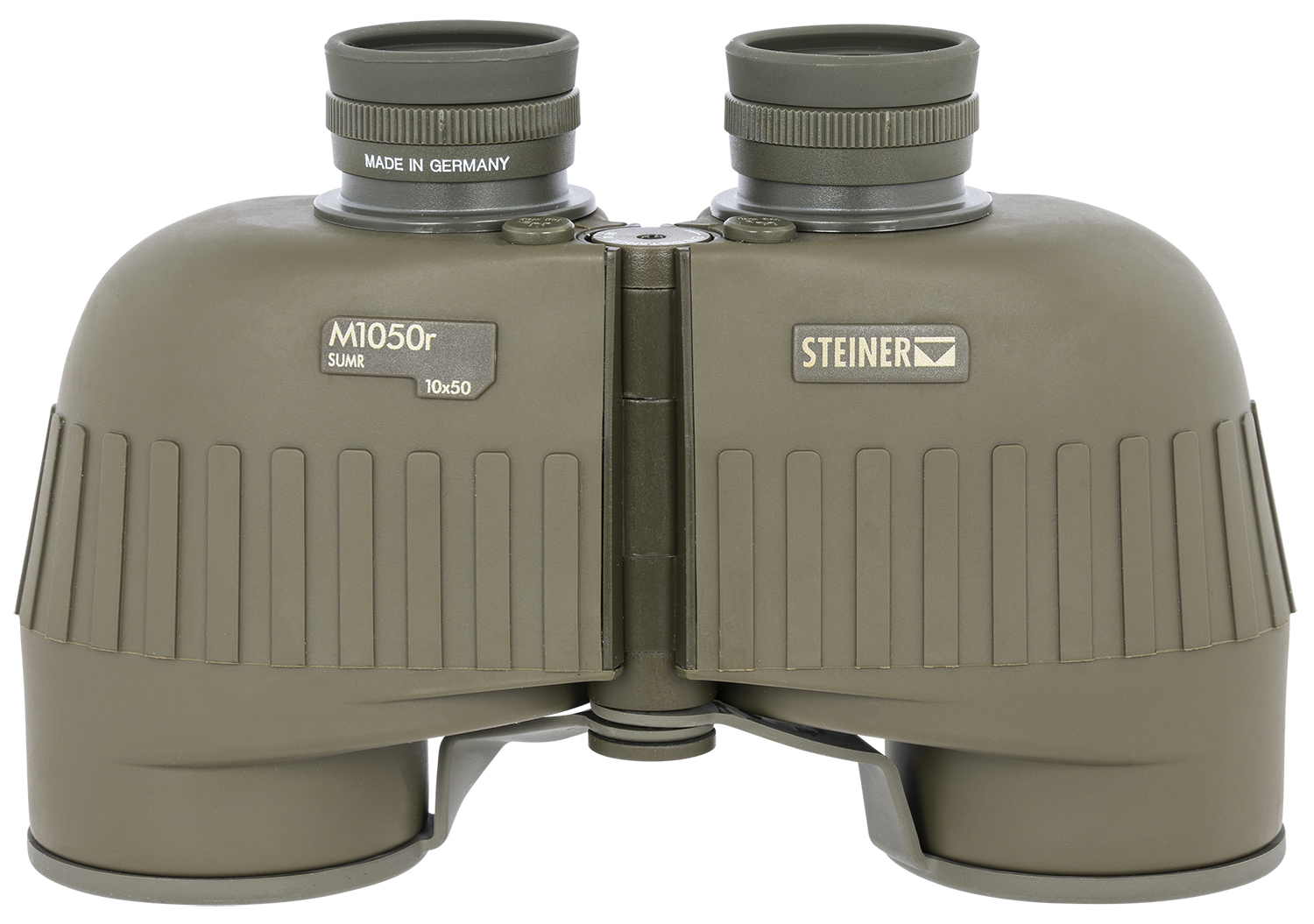 Steiner 2663 M1050 Laser Protection Filter 10x50mm SUMR Military Ranging Reticle Floating Prism Green Rubber Armor Makrolon