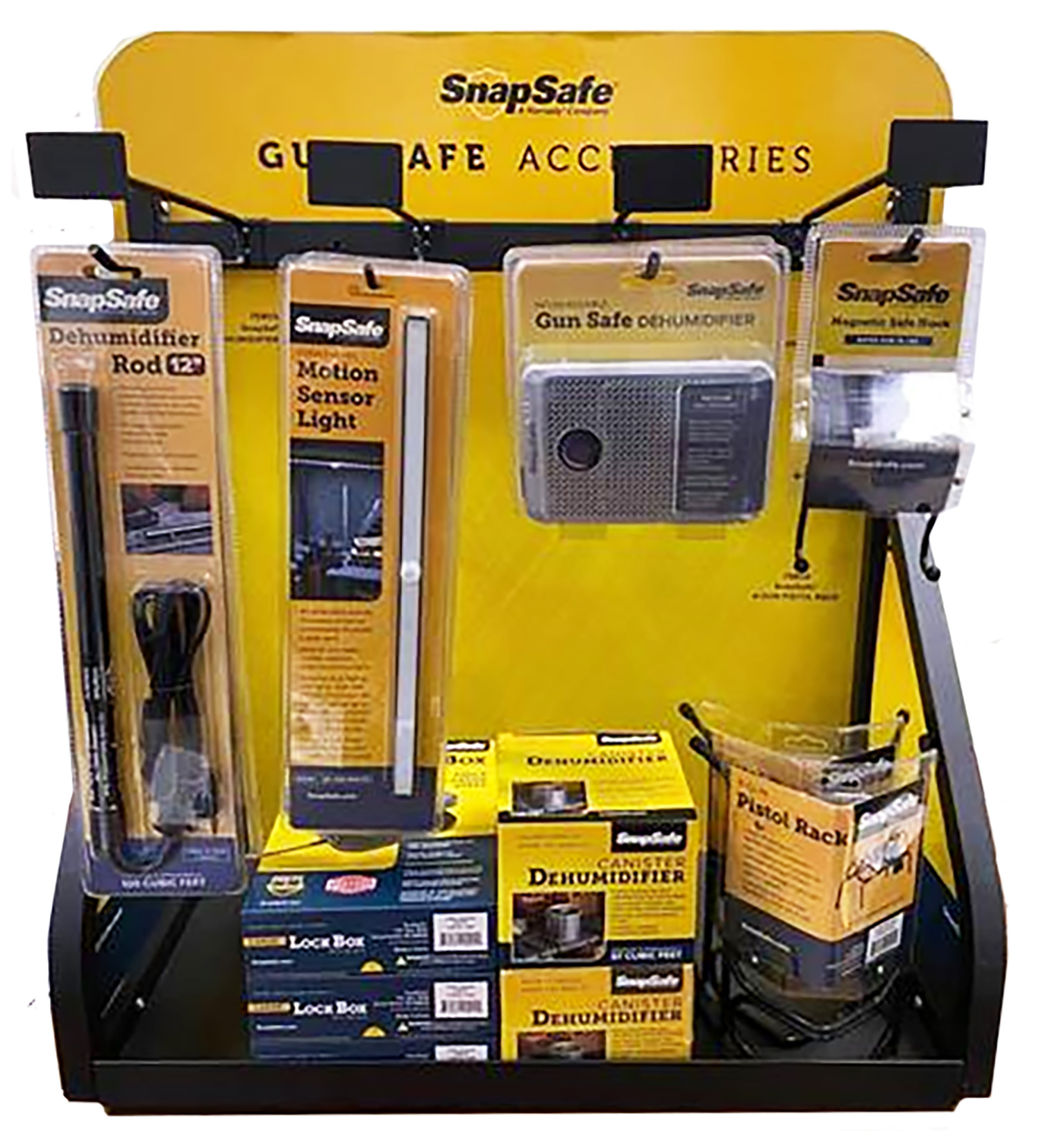 SnapSafe 77500 Safe Top Display  Yellow Countertop