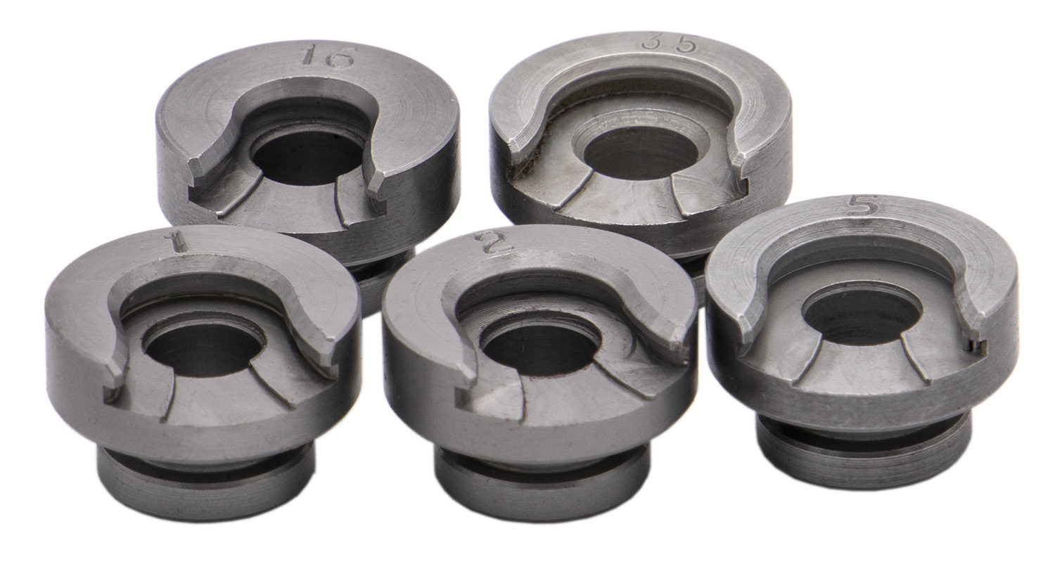 Hornady 390540 Lock-N-Load Shellholder Kit Multi-Caliber Size #1, 2, 5, 16, 35 Steel