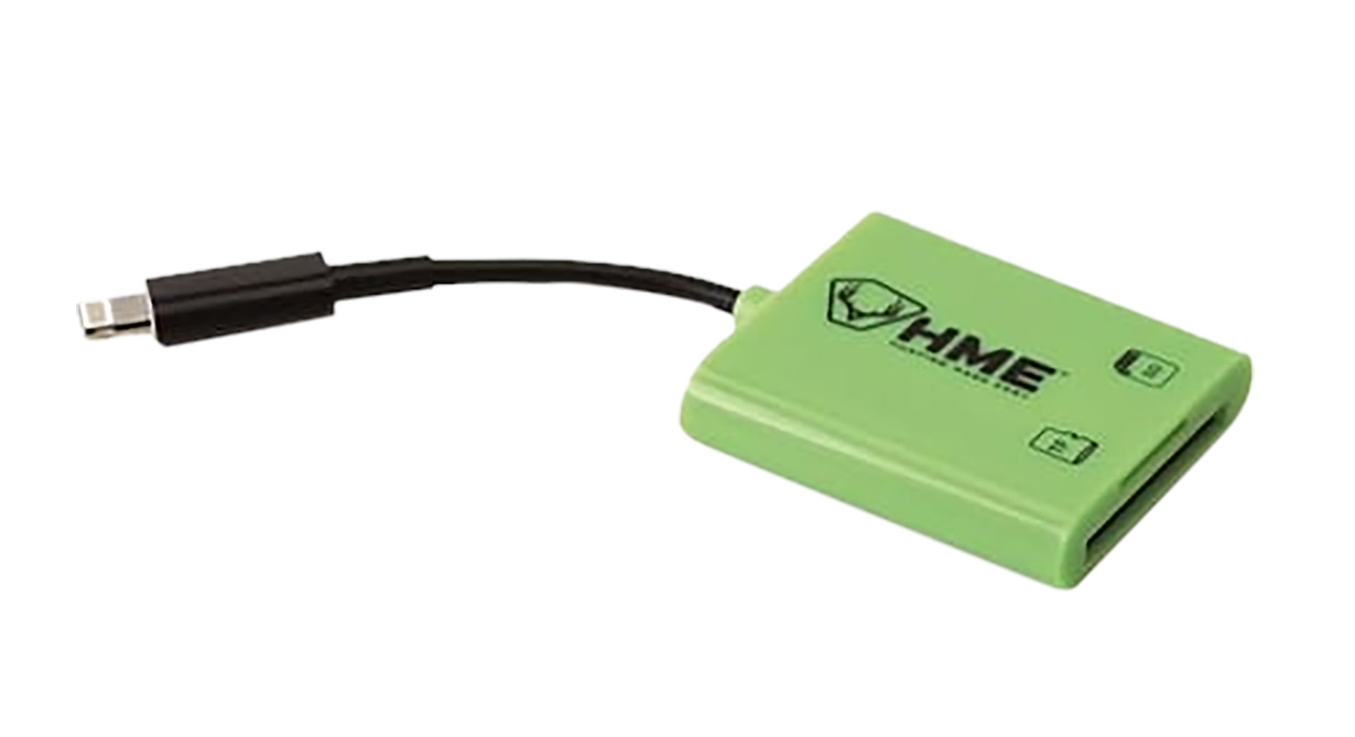 HME HMESDCRIOS Memory Card Reader iOS Fits iPhone/iPad Up To 256GB Black/Green | 888151015322