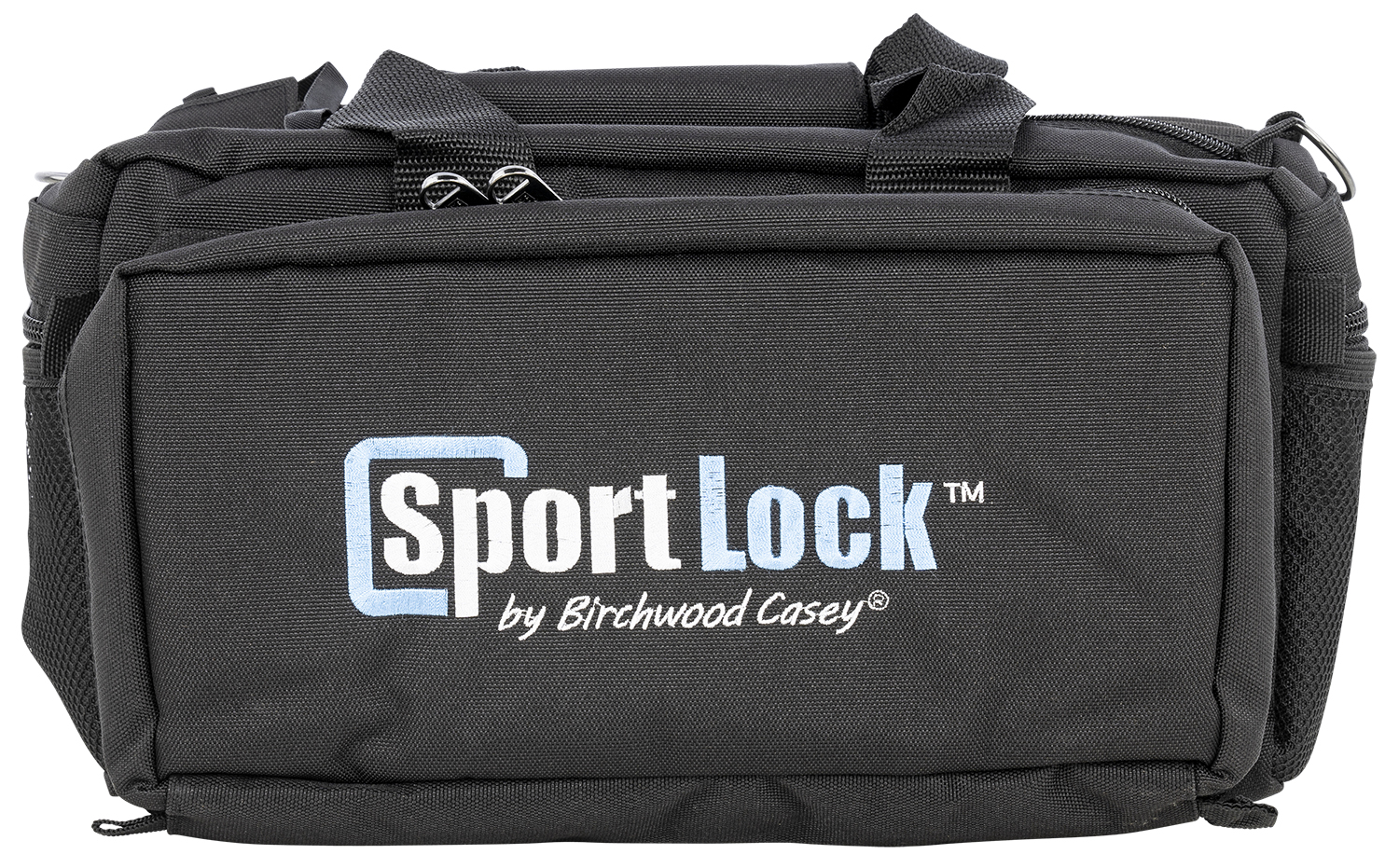 Birchwood Casey DLXRB SportLock Deluxe Range Bag with Interior Padding, Adjustable Velcro Divider, Pockets & Black Finish 14