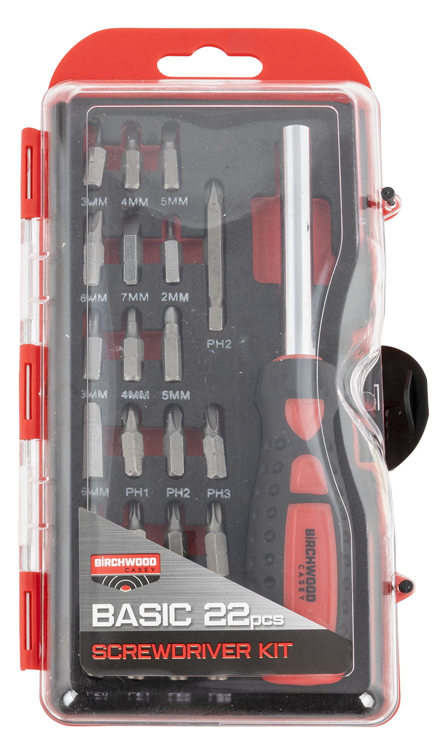 Birchwood Casey BSDS Basic Screwdriver Kit  22 Pieces Includes Slotted/Philips/Torx/Hex Heads