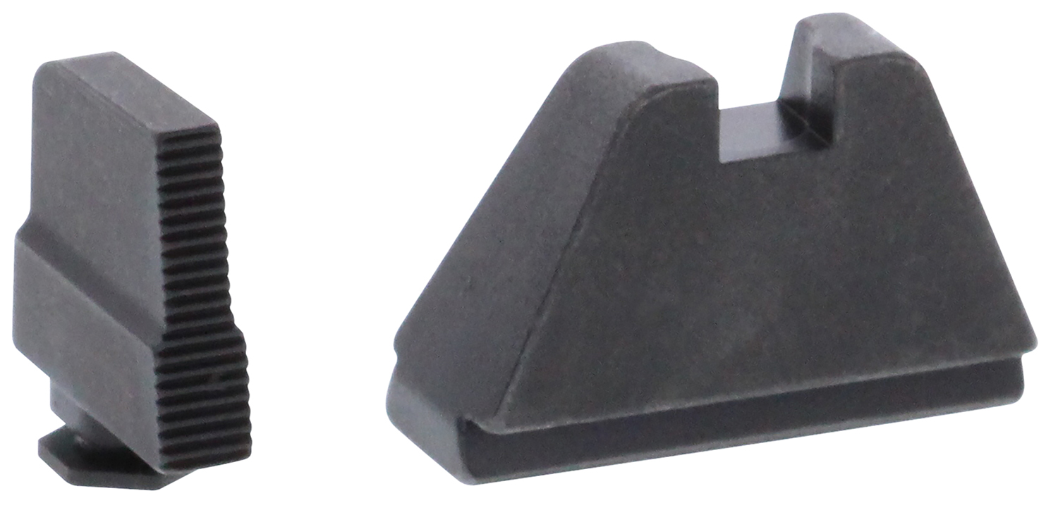 AmeriGlo GL507 Optic Compatible Sight Set for Glock  Black | 5XL Tall Black Front Sight 5XL Tall  Black Rear Sight