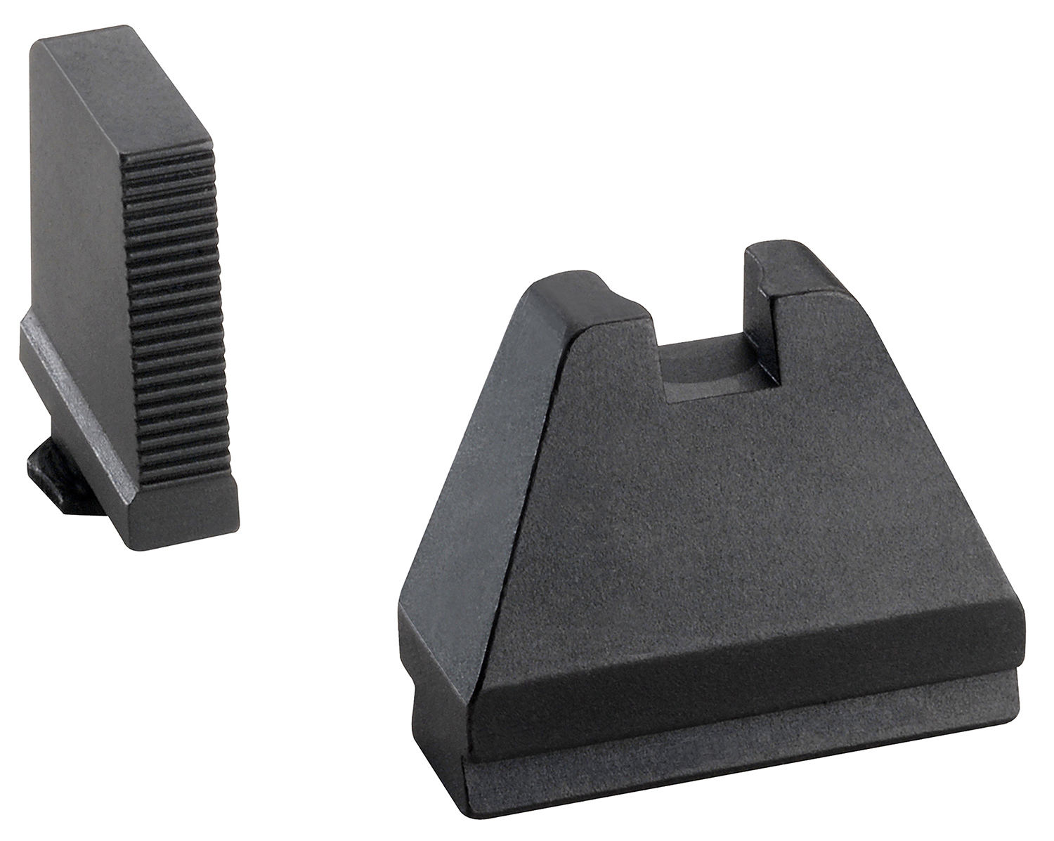 AmeriGlo GL808 Optic Compatible Sight Set for Glock  Black | 9XL Tall Black Front Sight 9XL Tall Black Rear Sight