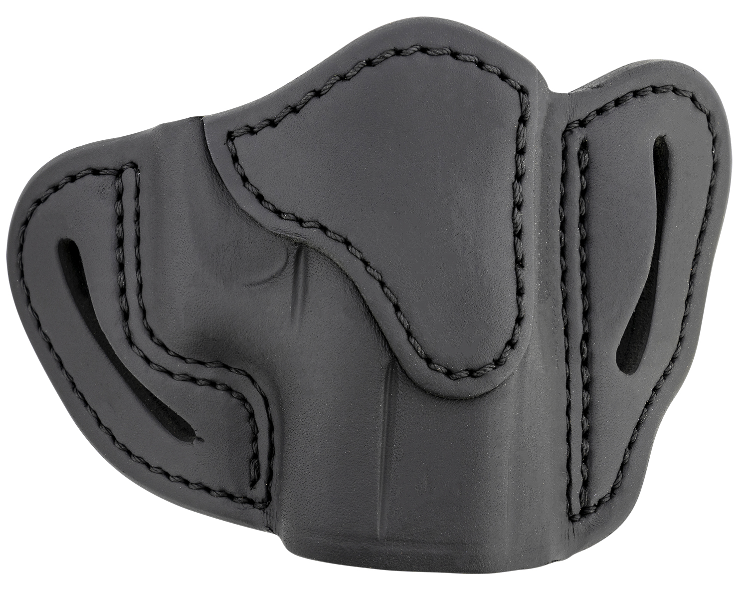 1791 Gunleather ORBHCSBLR BHC Optic Ready OWB Size C Stealth Black Leather Belt Slide Compatible w/Glock 43/Sig P365/Walther PPK Right Hand Includes Belt Clip