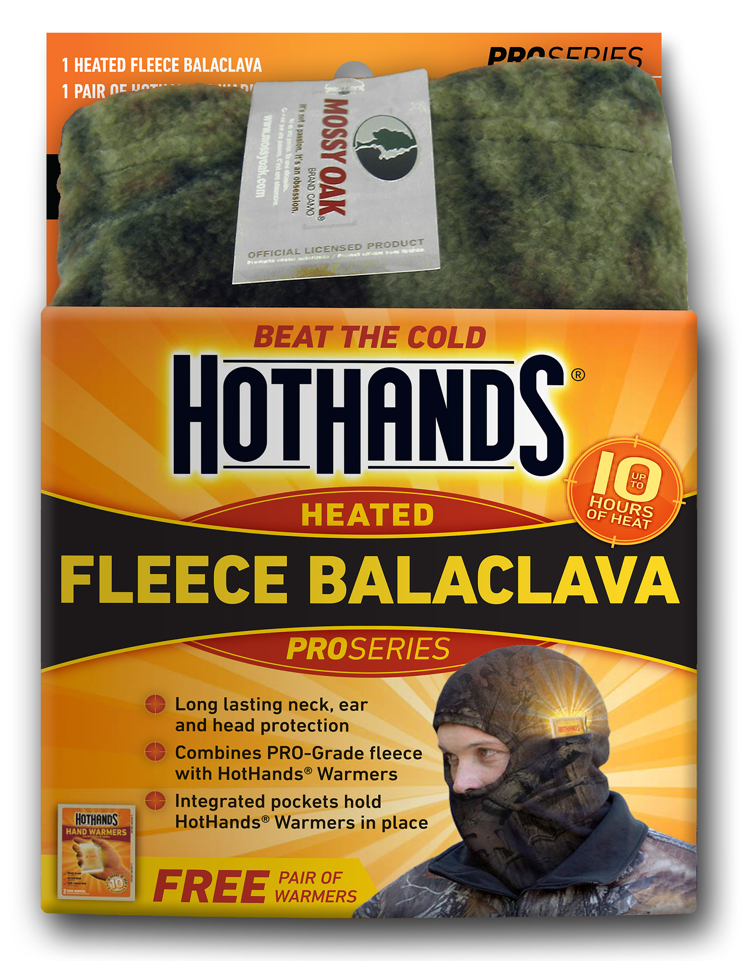 HotHands BALACLAVAMO Pro Series Balaclava Fleece Mossy Oak OSFA Over the Head