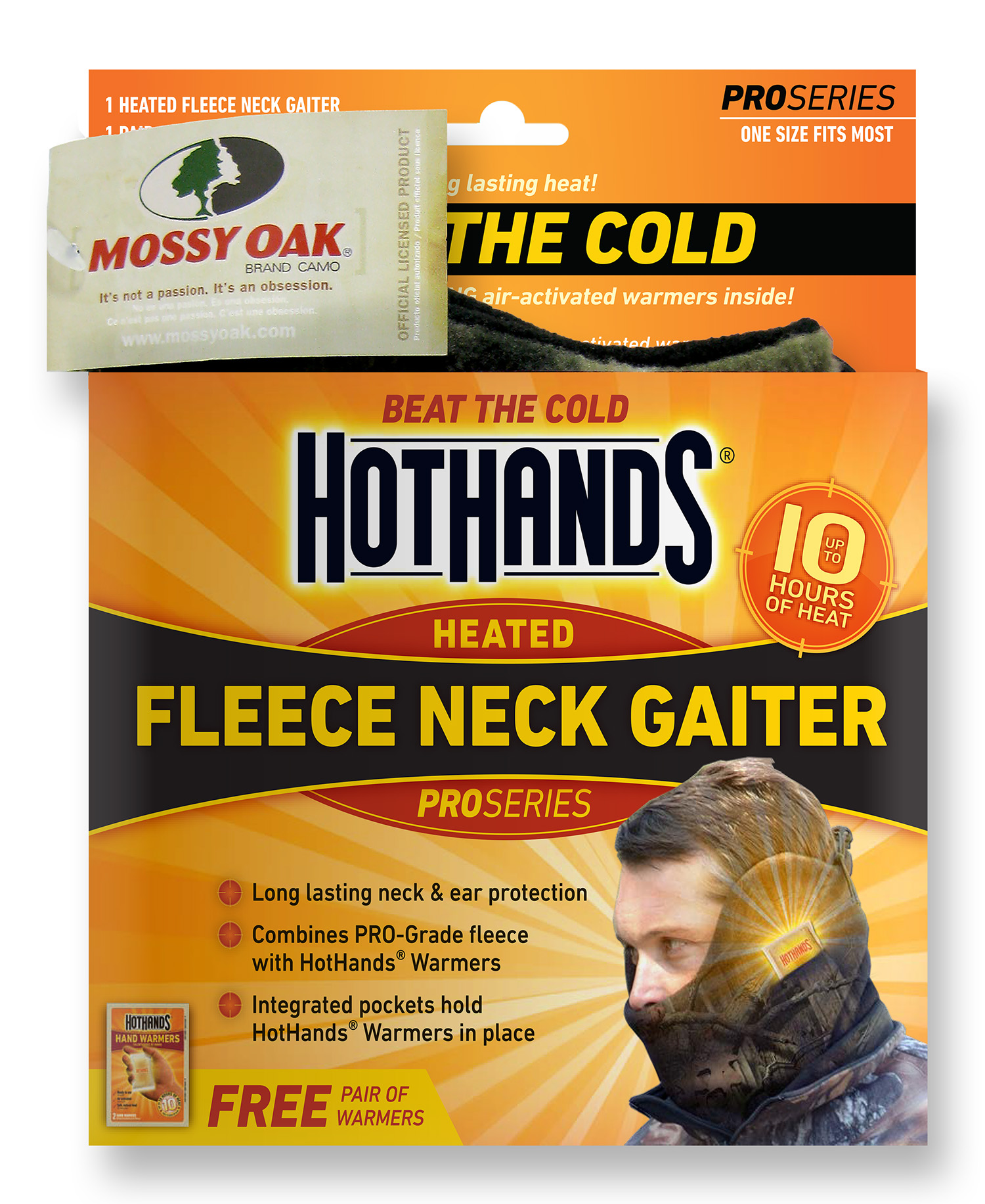 HotHands NECKGAITMO Pro Series Neck Gaiter Fleece Mossy Oak OSFA Neck
