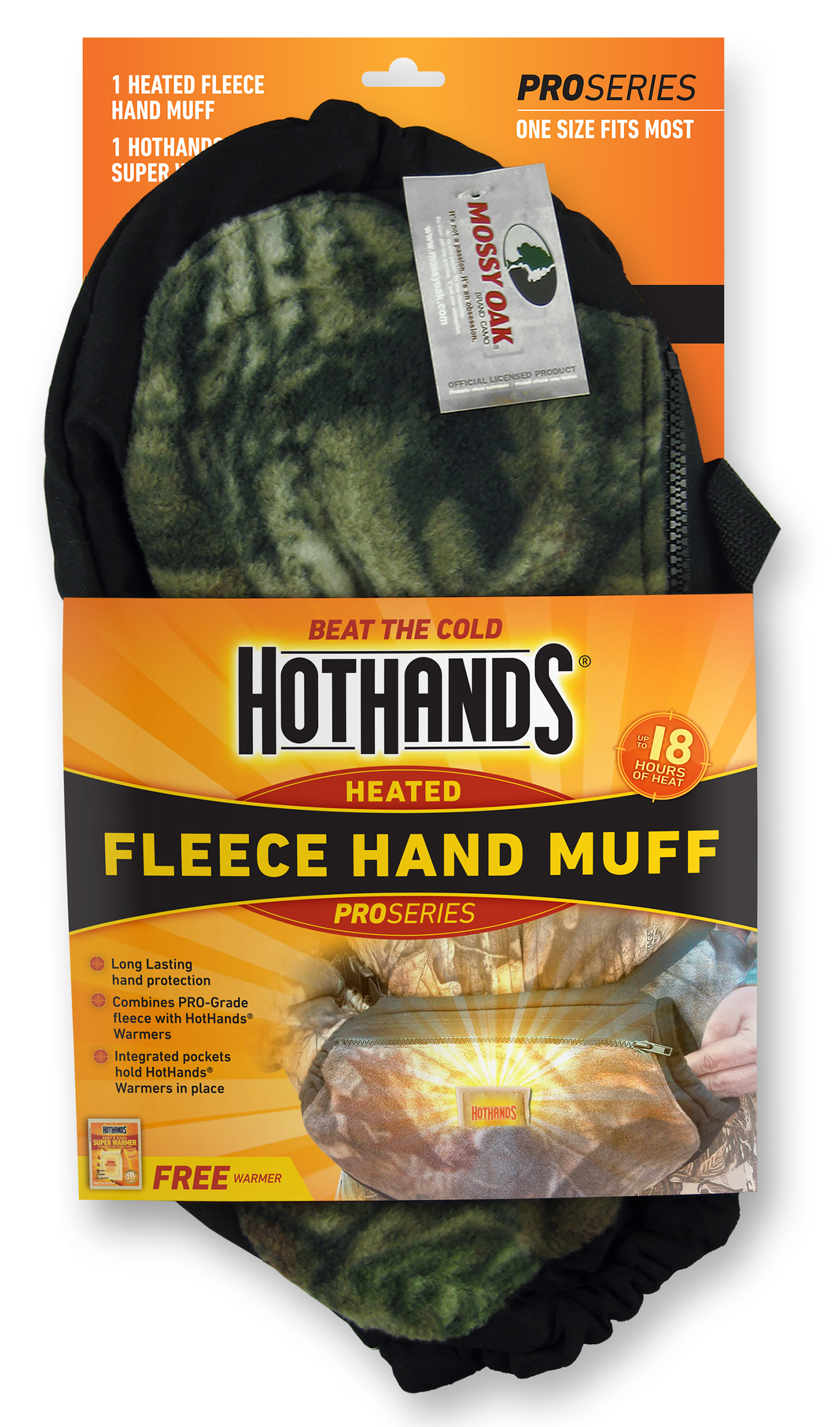 HotHands HMUFFMO Pro Series Hand Muff Mossy Oak Fleece OSFA