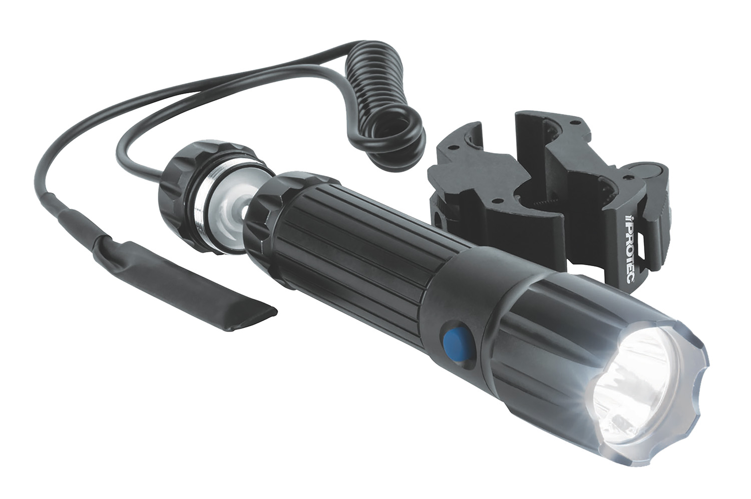 iProtec 6105 LG110LR  5mW Red Laser with 650nM Wavelength, 110 Lumens White LED Light Black Finish for Rail-Equipped Long Guns