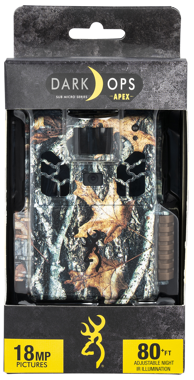 Browning Trail Cameras 6HD-APX Dark Ops HD Apex Advantage Camo 18 MP Resolution Invisible Infrared Flash SDXC Card Slot/Up to 512GB Memory