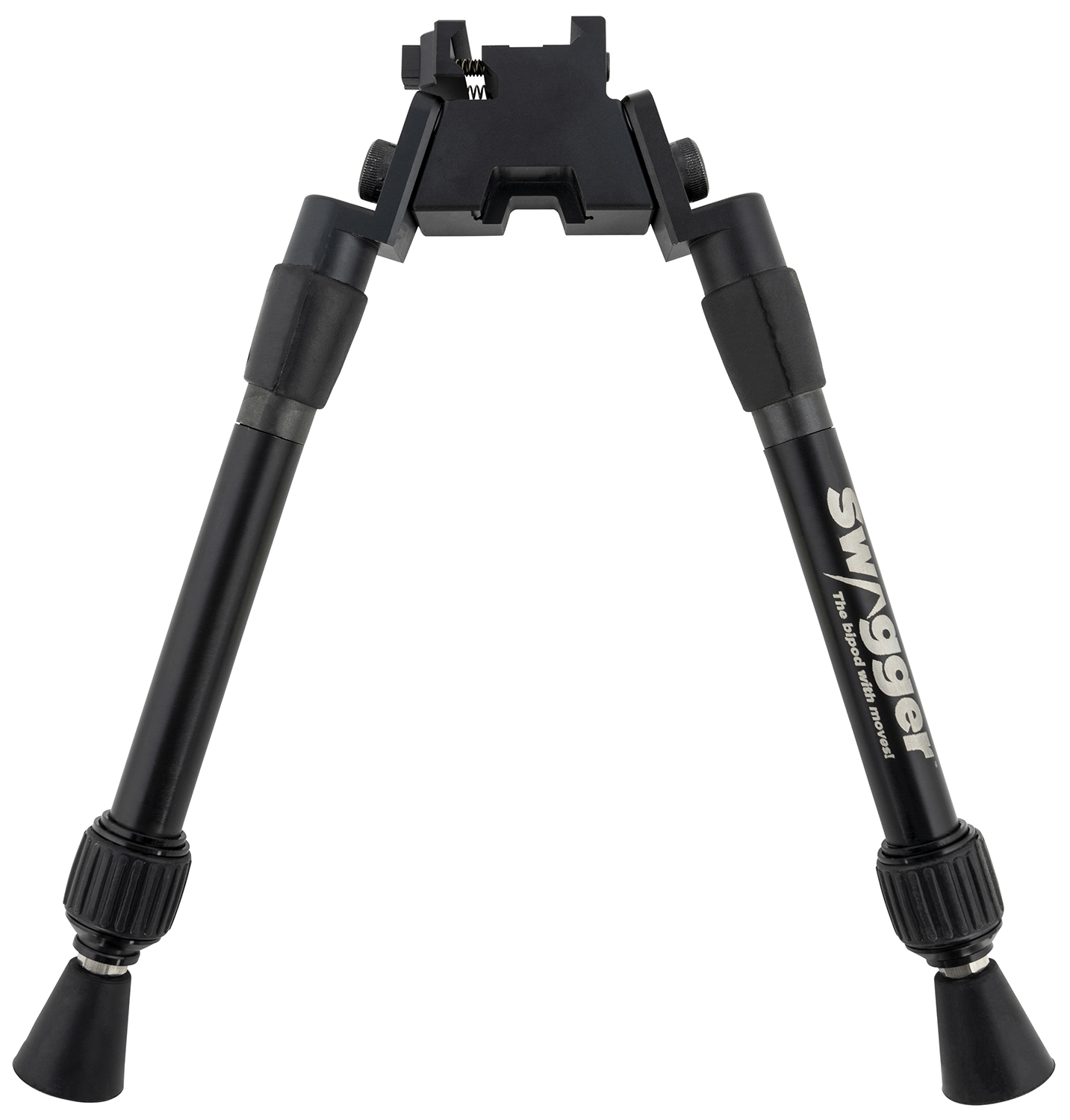 Swagger SWAGBPSEA12 Sea12 Extreme Angle Bipod with Black Finish, Picatinny Attachment & 9-12