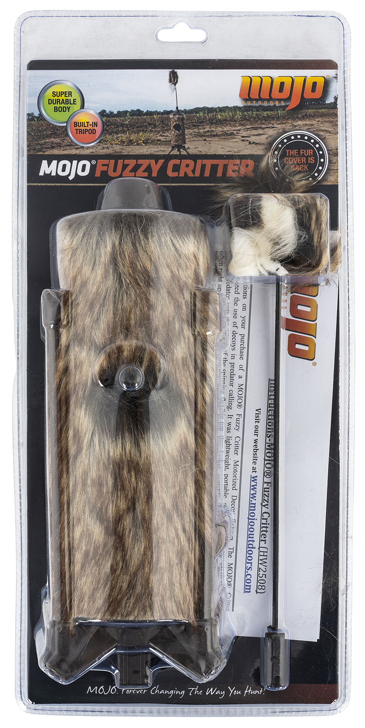Mojo Outdoors HW2508 Fuzzy Critter  Predator Species Brown Features Built-In Tripod