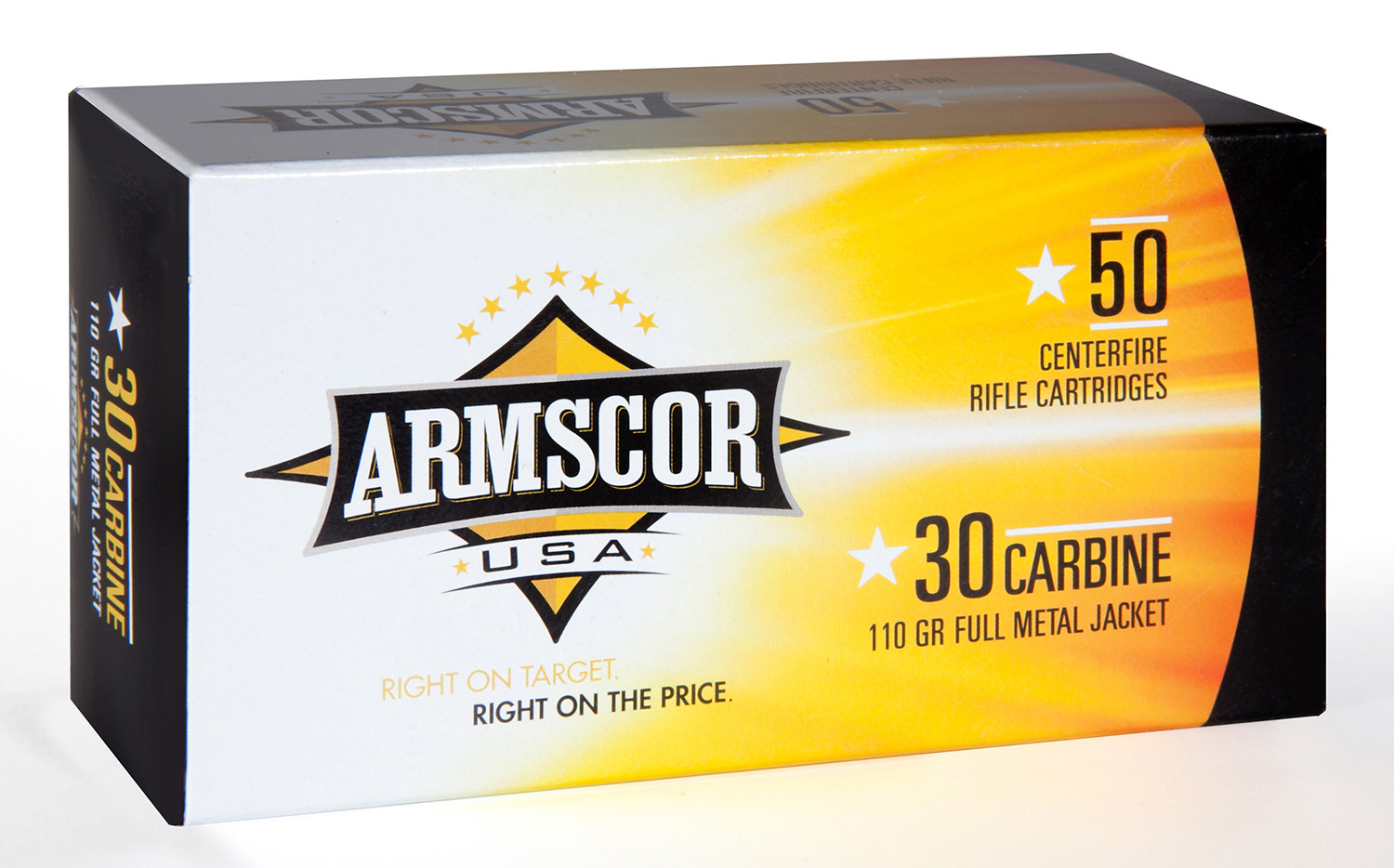Armscor 50101PH Precision  30 Carbine 110 gr 1915 fps Full Metal Jacket (FMJ) 50 Bx/20 Cs