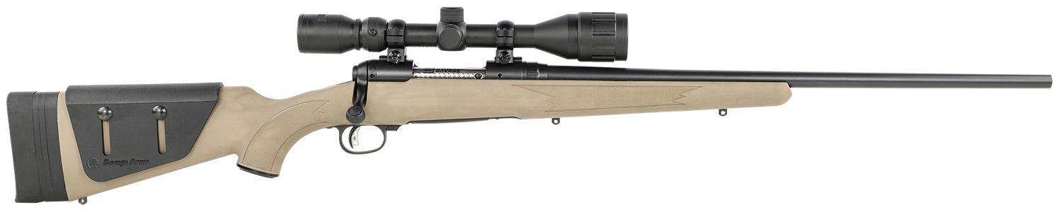 Savage Arms 18708 11 Hunter 6.5 Creedmoor 41 22 Inch Barrel, Black Metal Finish, Flat Dark Earth Fixed with Adjustable Cheek Piece Stock Includes Bushnell 412x40mm Scope | 011356187086