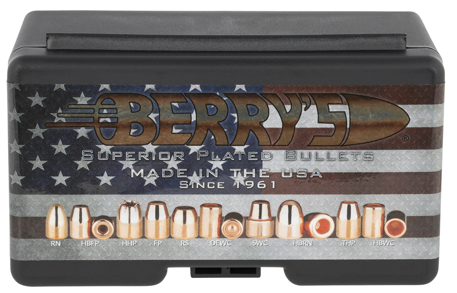 Berrys 20588 Superior Pistol  44 Caliber .429 220 gr Flat Point 250 Per Box