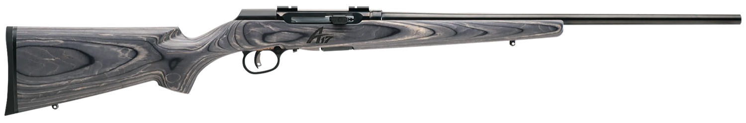 Savage Arms 47801 A17 Sporter Full Size 17 WSM 81 22 Inch High Luster Button Rifled Barrel, High Luster Drilled  Tapped Carbon Steel Receiver, Matte Gray Fixed Laminate Stock, Right Hand  | .17 WSM | 011356478016