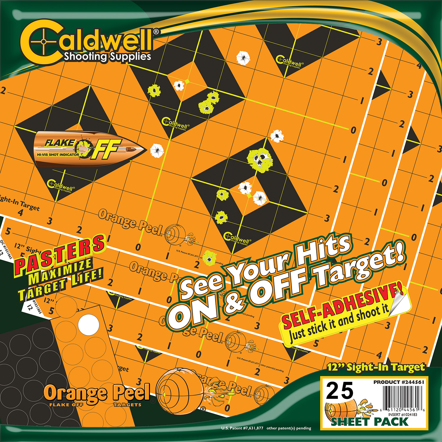 CALDWELL SIGHTIN TRGT 12 Inch 5PK | 661120652007