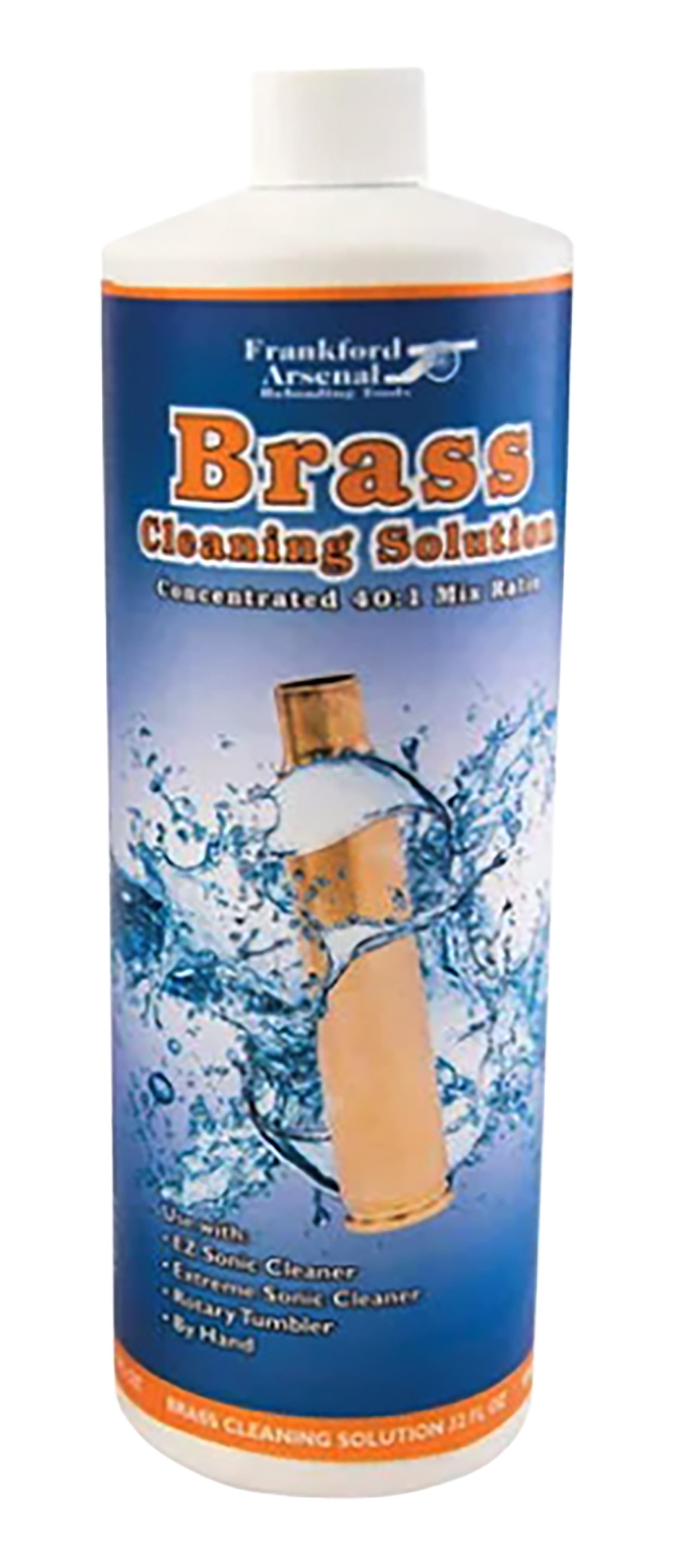 Frankford Arsenal 878787 Ultrasonic Cleaner Brass Cleaner 32 oz Bottle