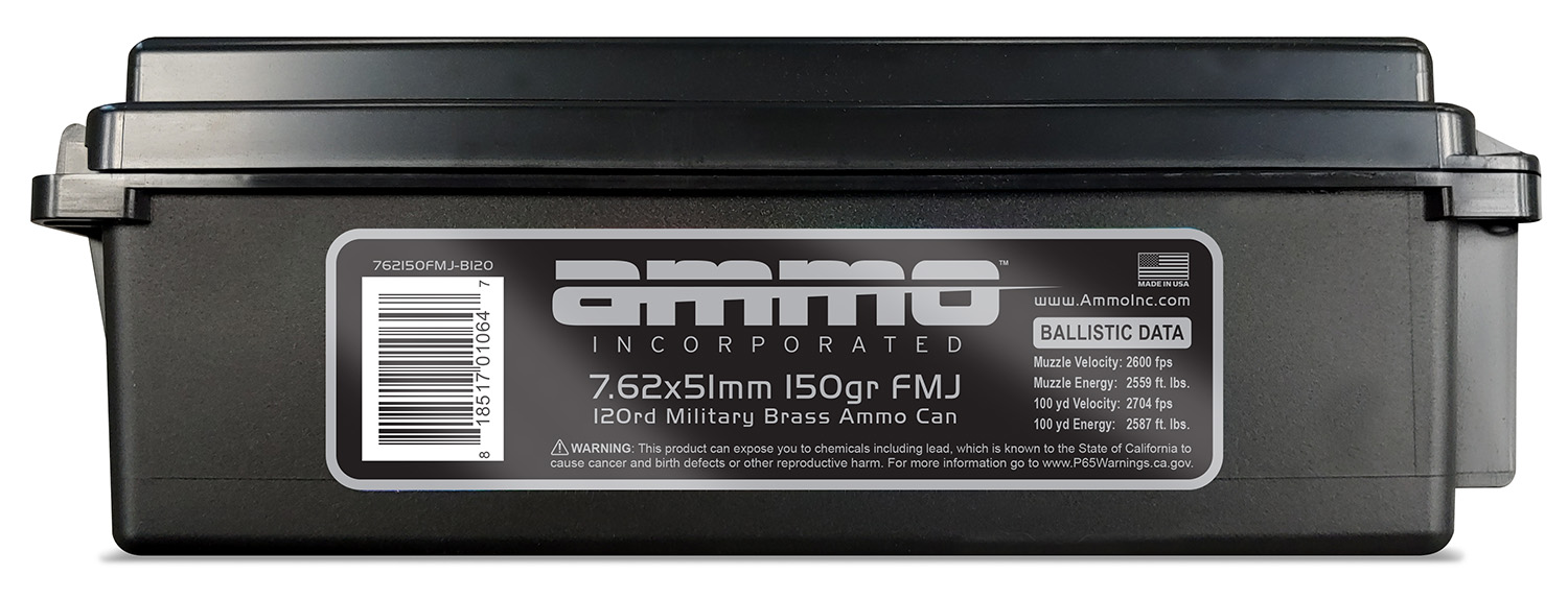 Ammo Inc 762150FMJB120 Signature  7.62x51mm NATO 150 gr Full Metal Jacket (FMJ) 120 Per Box/6 Cs