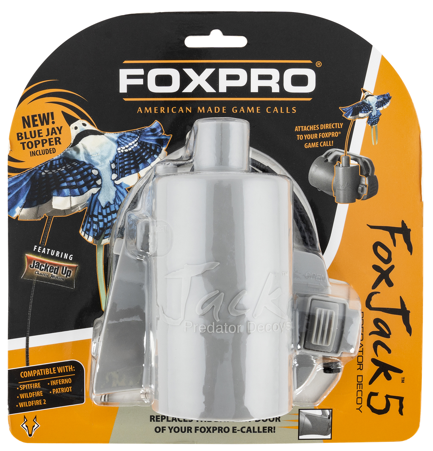Foxpro FOXJOCK5 FoxJack 5  Blue Jay Species Gray Compatible With FoxPro Inferno/Patriot/Spitfire/Wildfire 1  2 | 831621008157