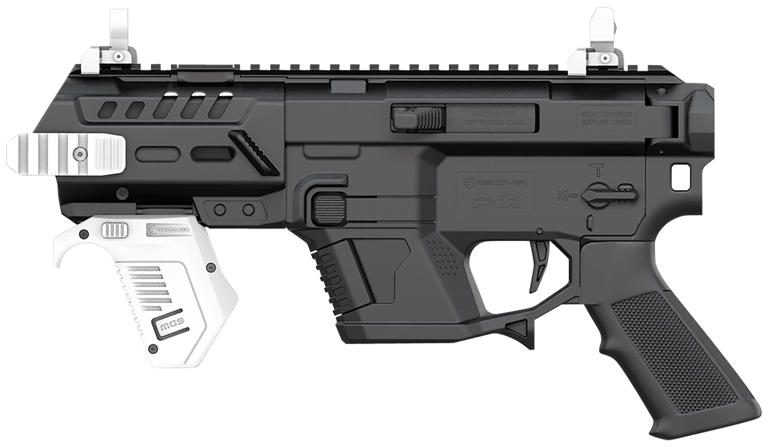 Recover Tactical PIXB01 P-IX AR Platform Compatible w/Glock, Black