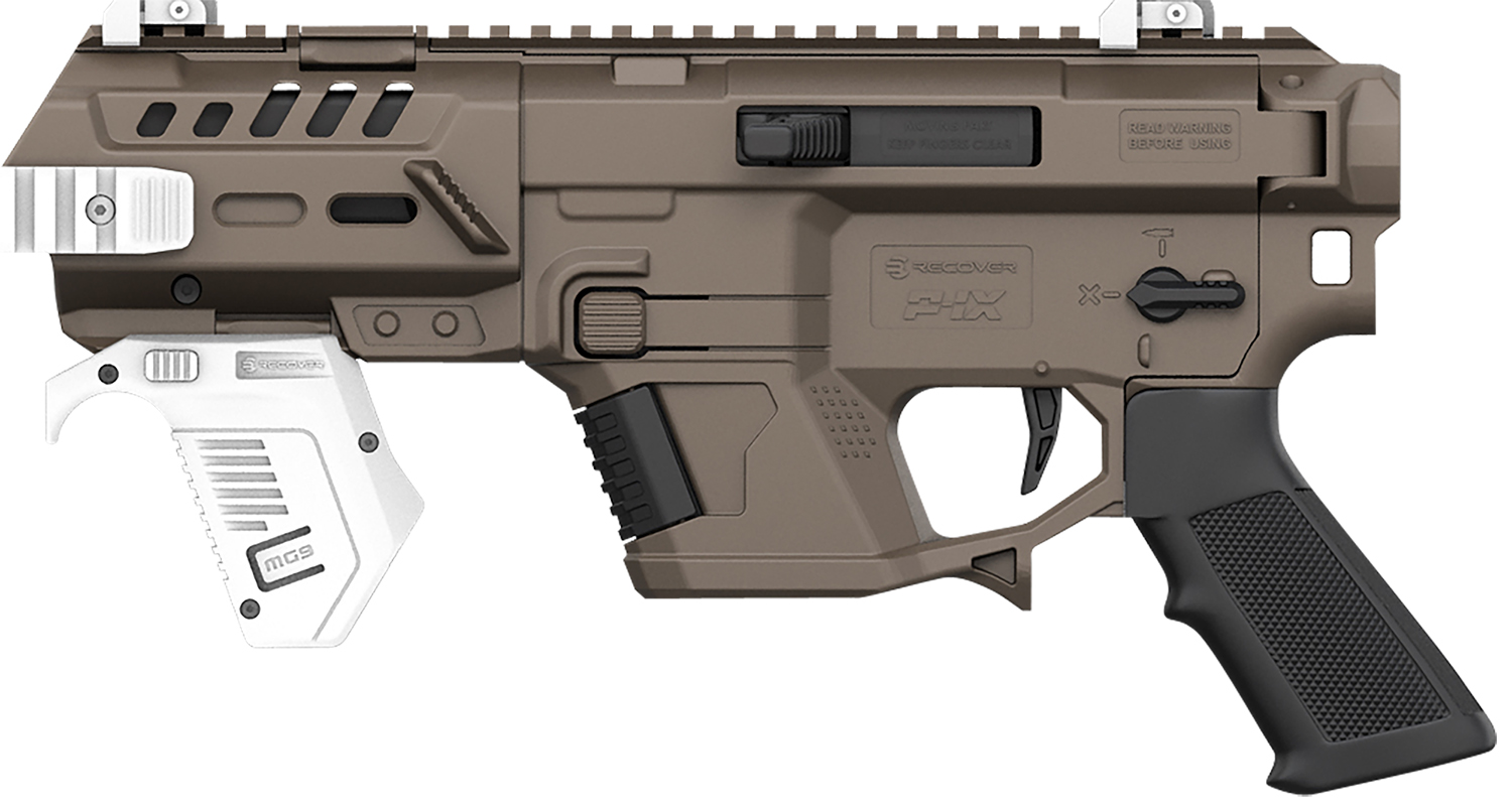 Recover Tactical PIXB-02 P-IX AR Platform Conversion Kit (Without Brace) Tan Polymer with Picatinny Mounts for Glock