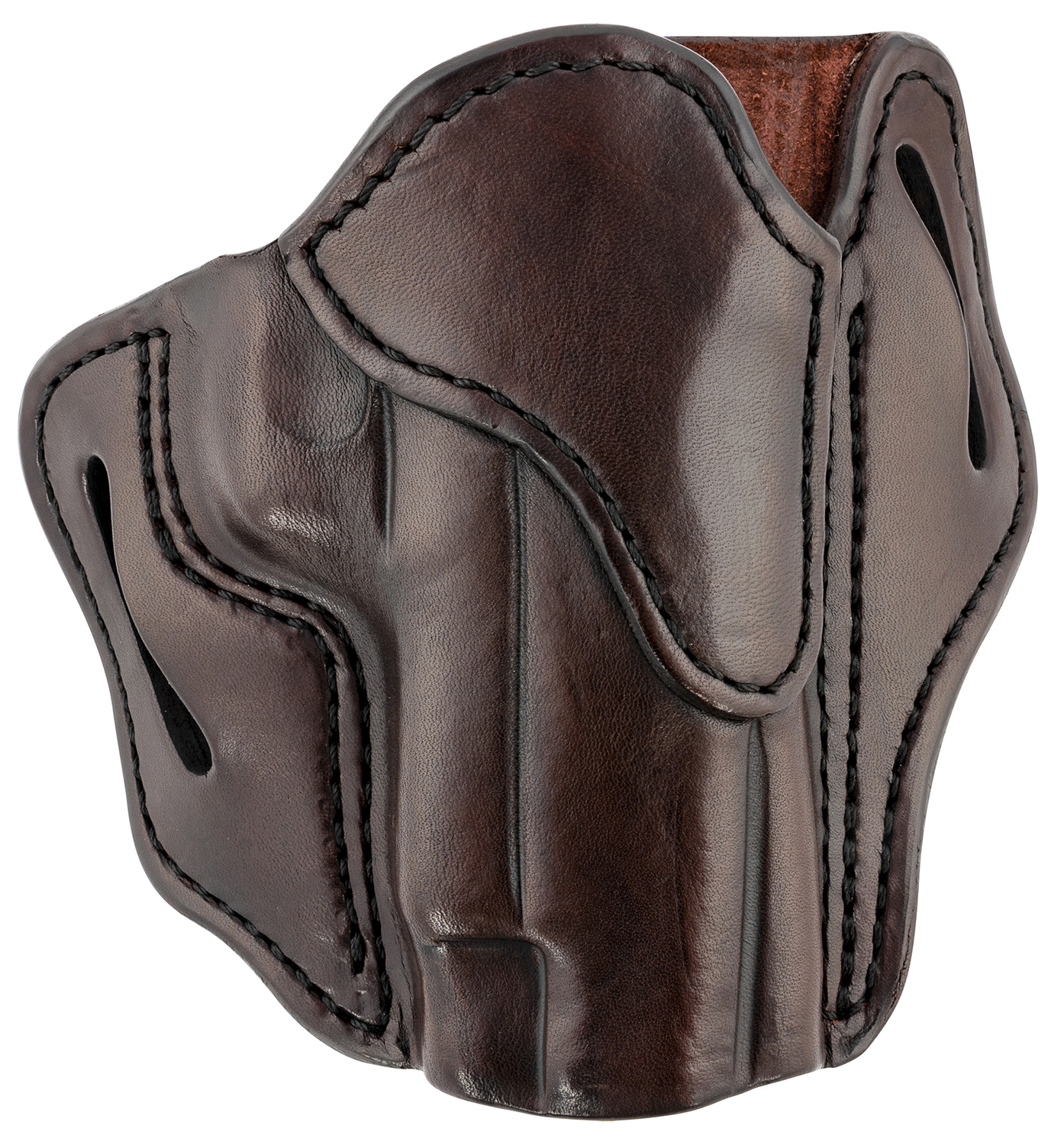 1791 Gunleather ORBH23SBRR BH2.3 Optic Ready OWB Size 2.3 Signature Brown Leather Belt Slide Compatible w/Glock 17/S&W M&P Shield/Walther PPQ  Right Hand