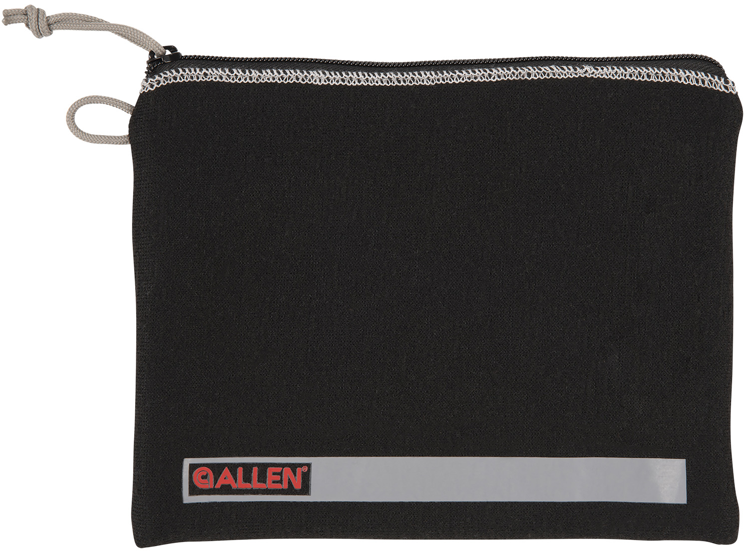 Allen 3628 Pistol Pouch  made of Black Polyester with Lockable Zippers, ID Label & Fleece Lining Holds Full Size Handgun 7