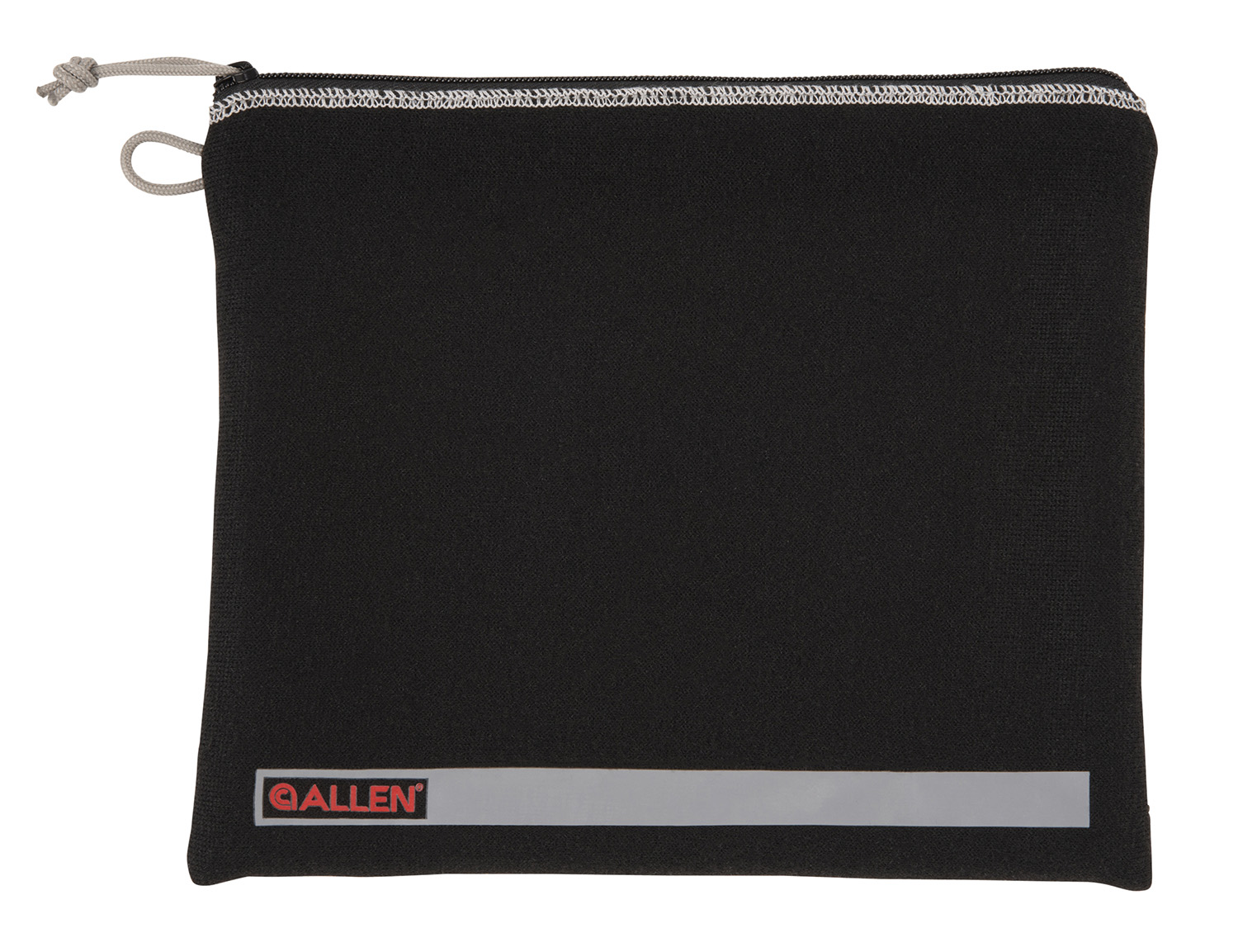 Allen 3630 Pistol Pouch  made of Black Polyester with Lockable Zippers, ID Label & Fleece Lining Holds Oversized Handgun 9