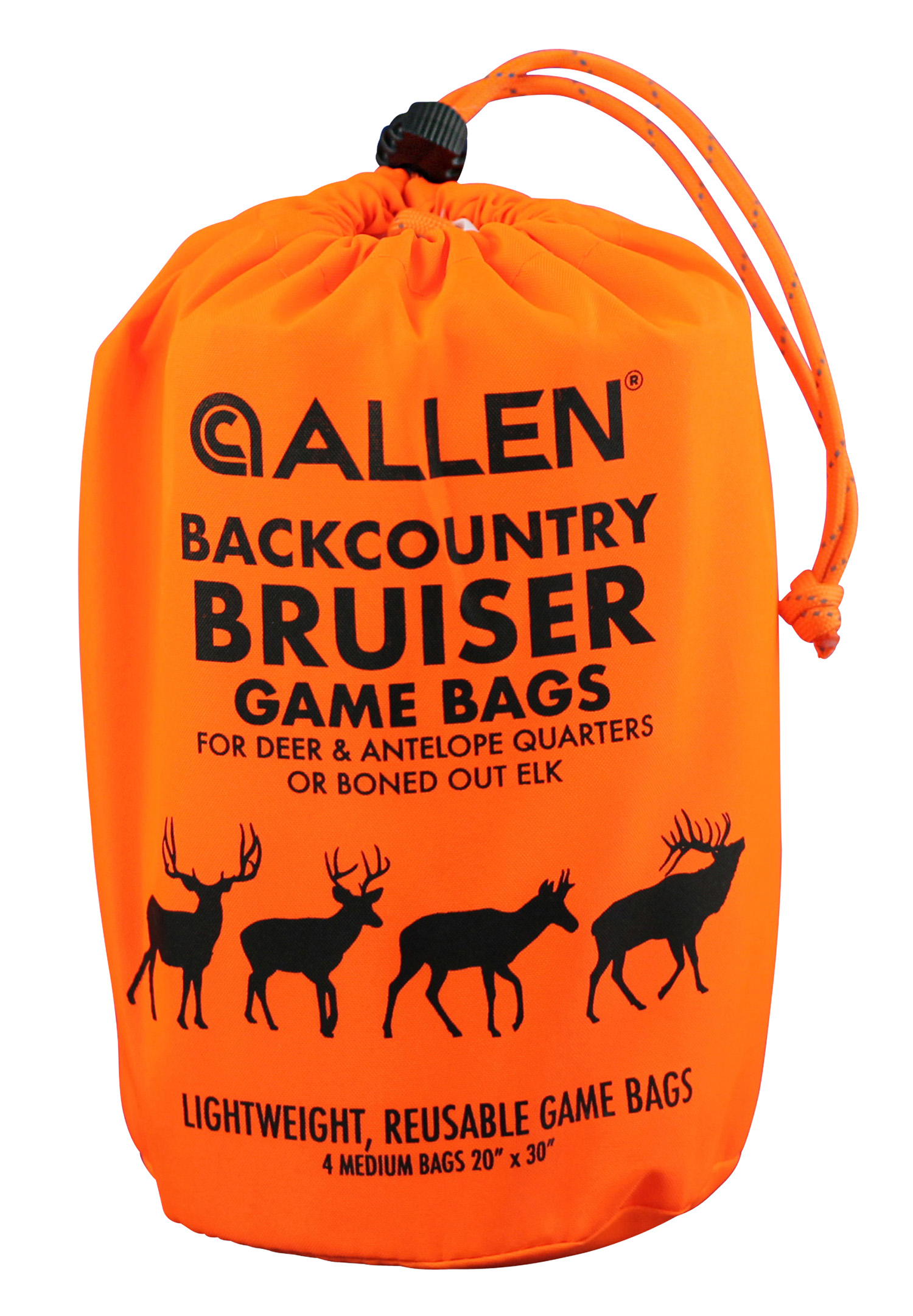 Allen 6591 BackCountry Bruiser Deer Game Bag Set Orange Polyester 4 Bags