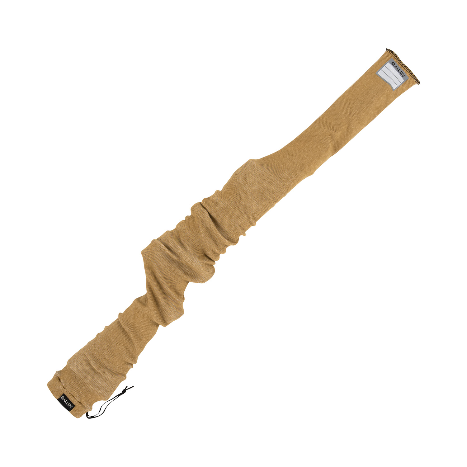 Allen 13172 Firearm Sock  made of Coyote Silicone-Treated Knit with Custom ID Labeling Holds Rifles with Scope or Shotguns 52