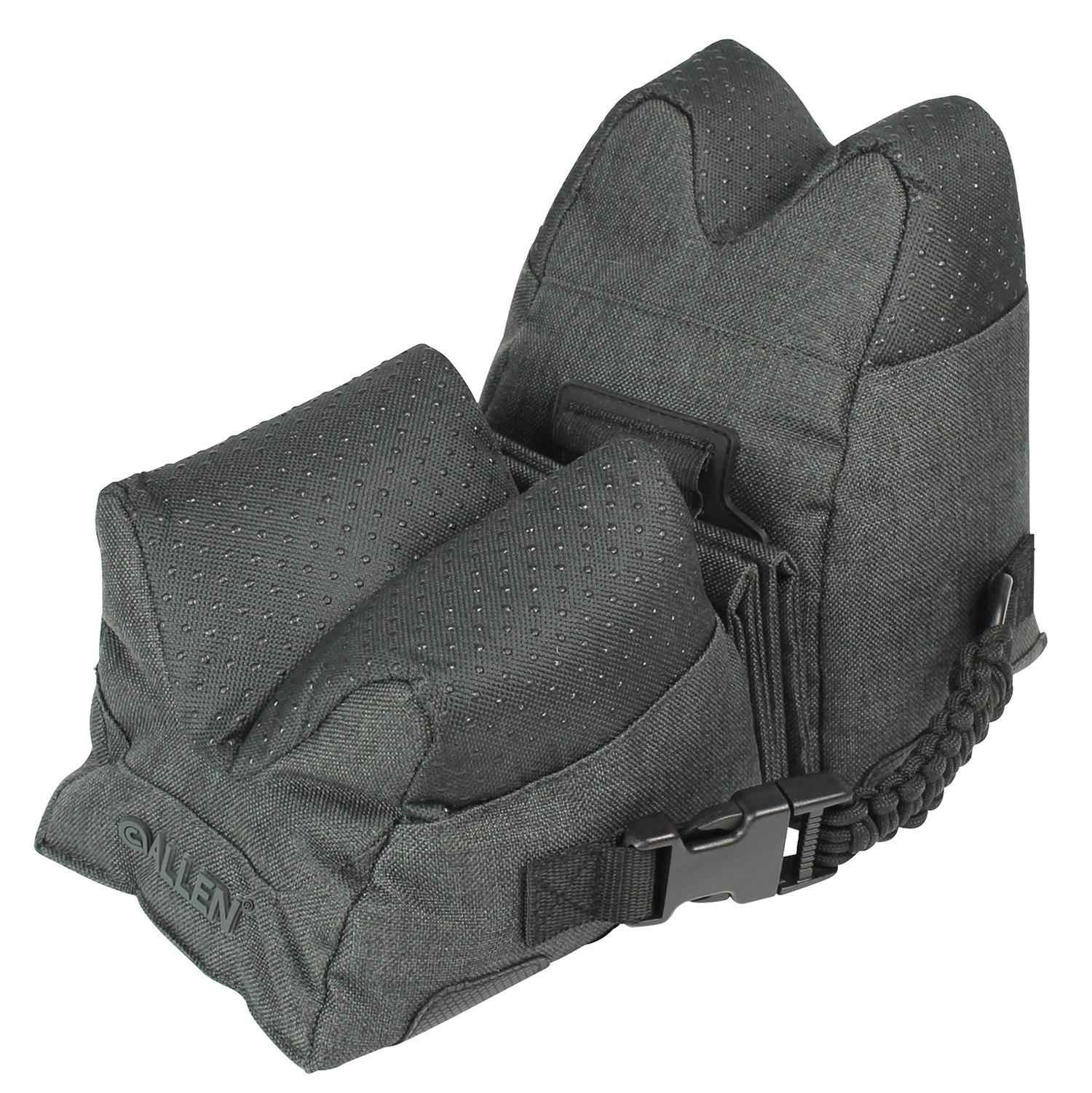 Allen 18415 Eliminator Shooting Rest Prefilled, Connected Style Front and Rear Bag made of Gray Polyester, weighs 9.50 lbs, 26