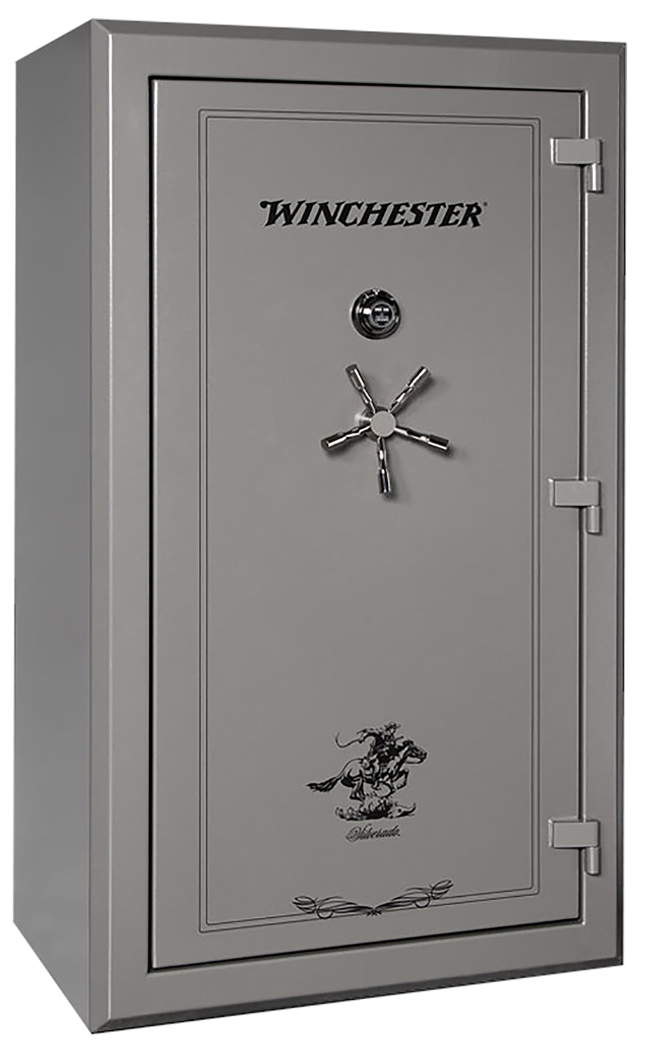 Winchester Safes  Silverado 51 Electronic Entry Gunmetal Powder Coat 10 Gauge Steel Holds Up to 48 Long Guns Fireproof- Yes