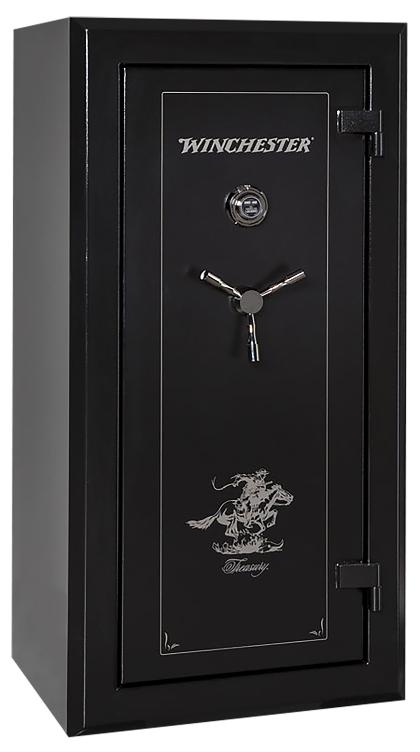 Winchester Safes  Treasury 26 Electronic Entry Black Powder Coat Holds Up to 26 Long Guns Fireproof- Yes