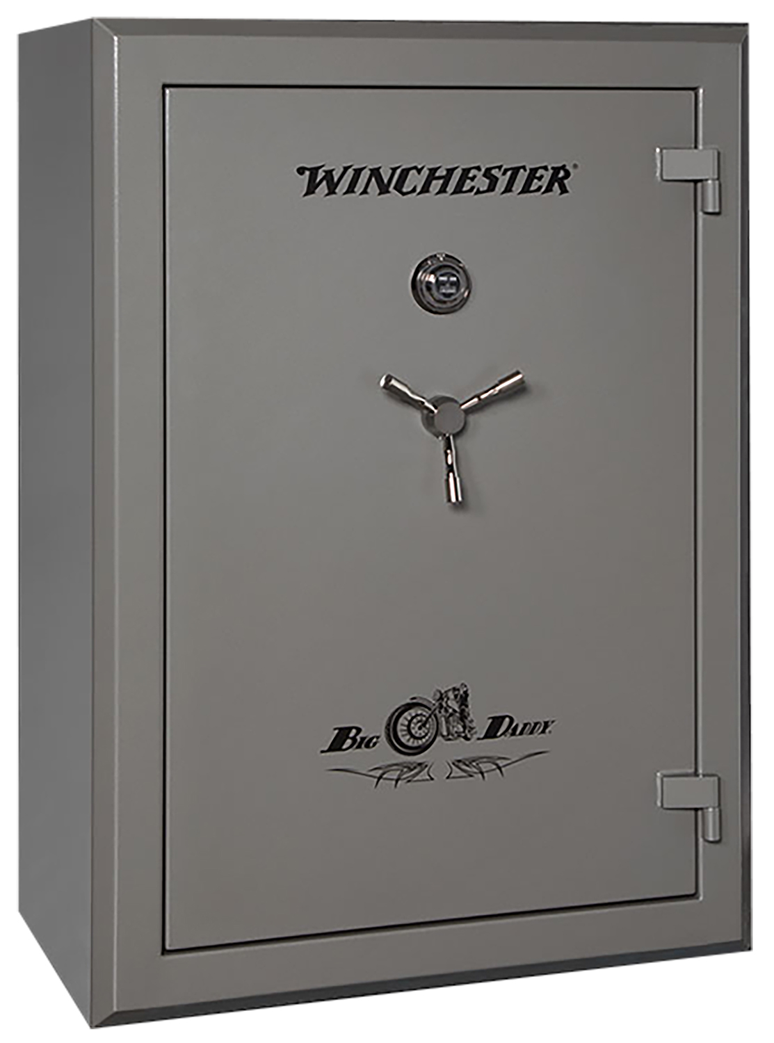 Winchester Safes  Big Daddy  Electronic Entry Gunmetal Powder Coat 12 Gauge Steel Holds Up to 42 Long Guns Fireproof- Yes