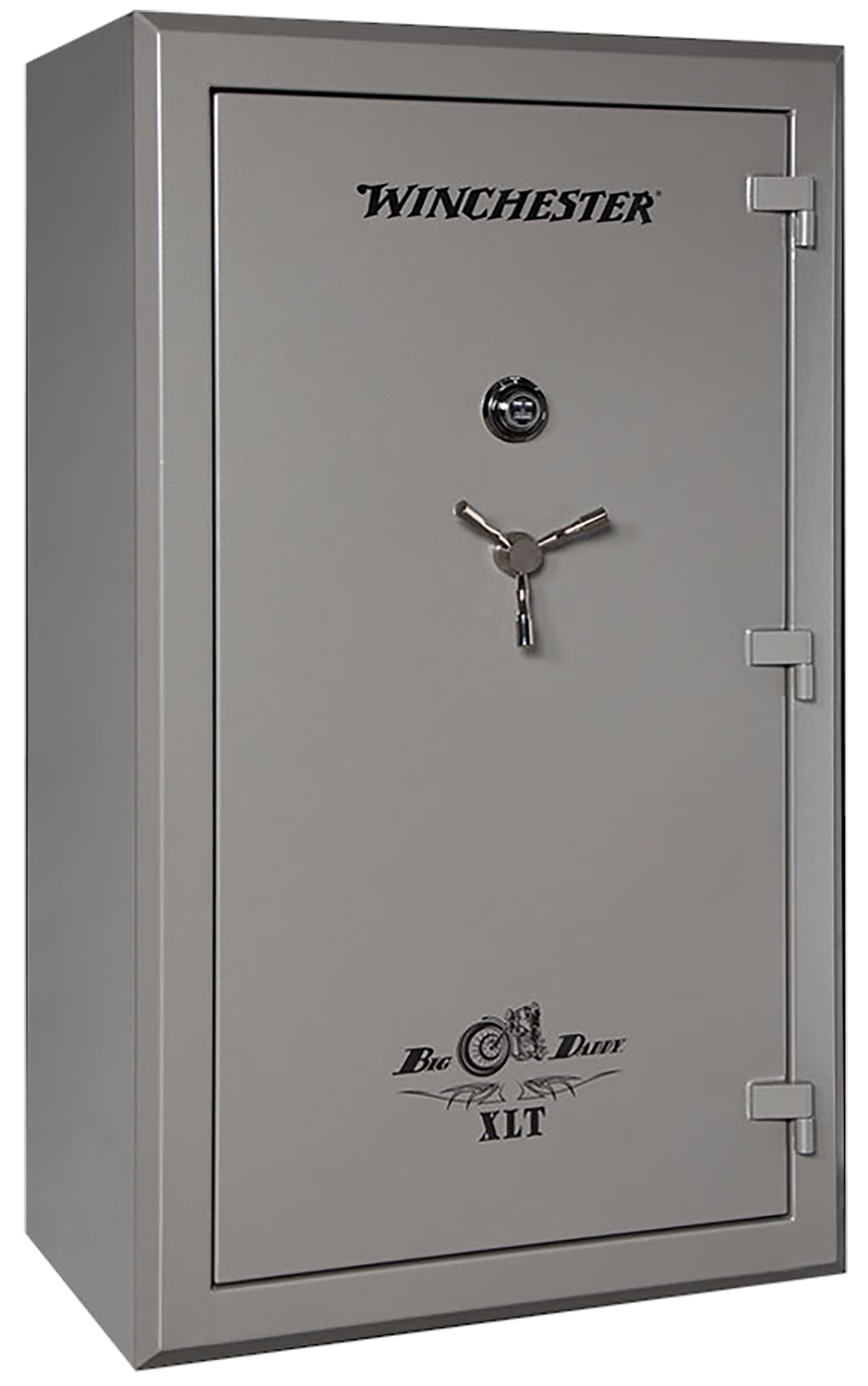 Winchester Safes  Big Daddy XLT Electronic Entry Gunmetal Powder Coat 12 Gauge Steel Holds Up to 56 Long Guns Fireproof- Yes