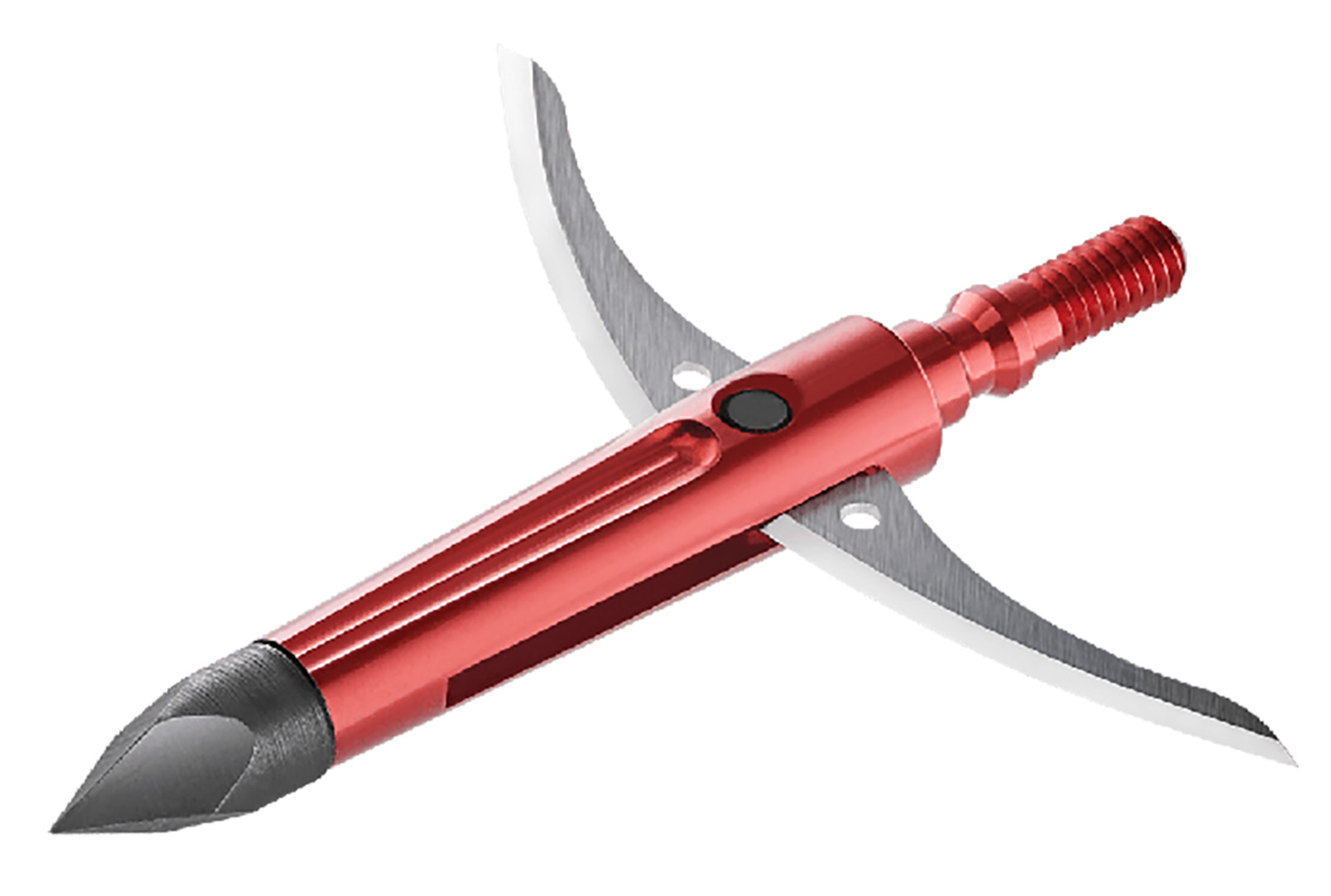 Bloodsport BLS10818 Night Fury Extreme Broadhead Cross-Opening Mechanical Chisel Tip Stainless Steel Blades Red 100 gr 3 Pk
