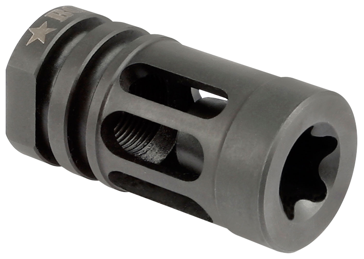 BCM GFCMOD0556 BCMGunfighter Compensator Mod 0 Black Nitride Stainless Steel with 1/2
