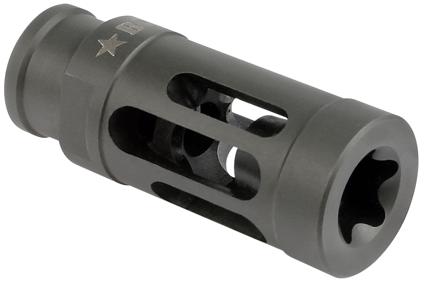 BCM GFCMOD1762 BCMGunfighter Compensator Mod 1 Black Stainless Steel with 5/8