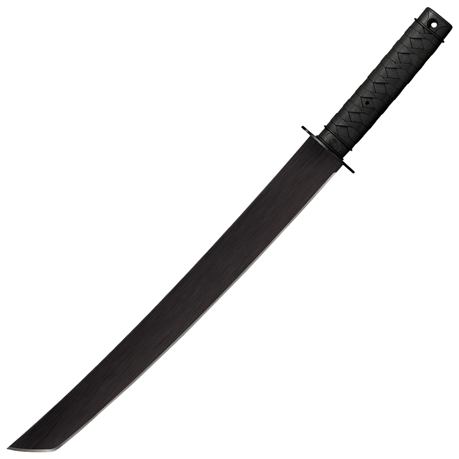 Cold Steel CS97TKLZ Tactical Wakizashi 18 Inch Black Matte BakedOn Anti Rust 1055 Carbon Steel Blade/ Black Polypropylene Handle 25 Inch Long Includes Sheath | 705442016977