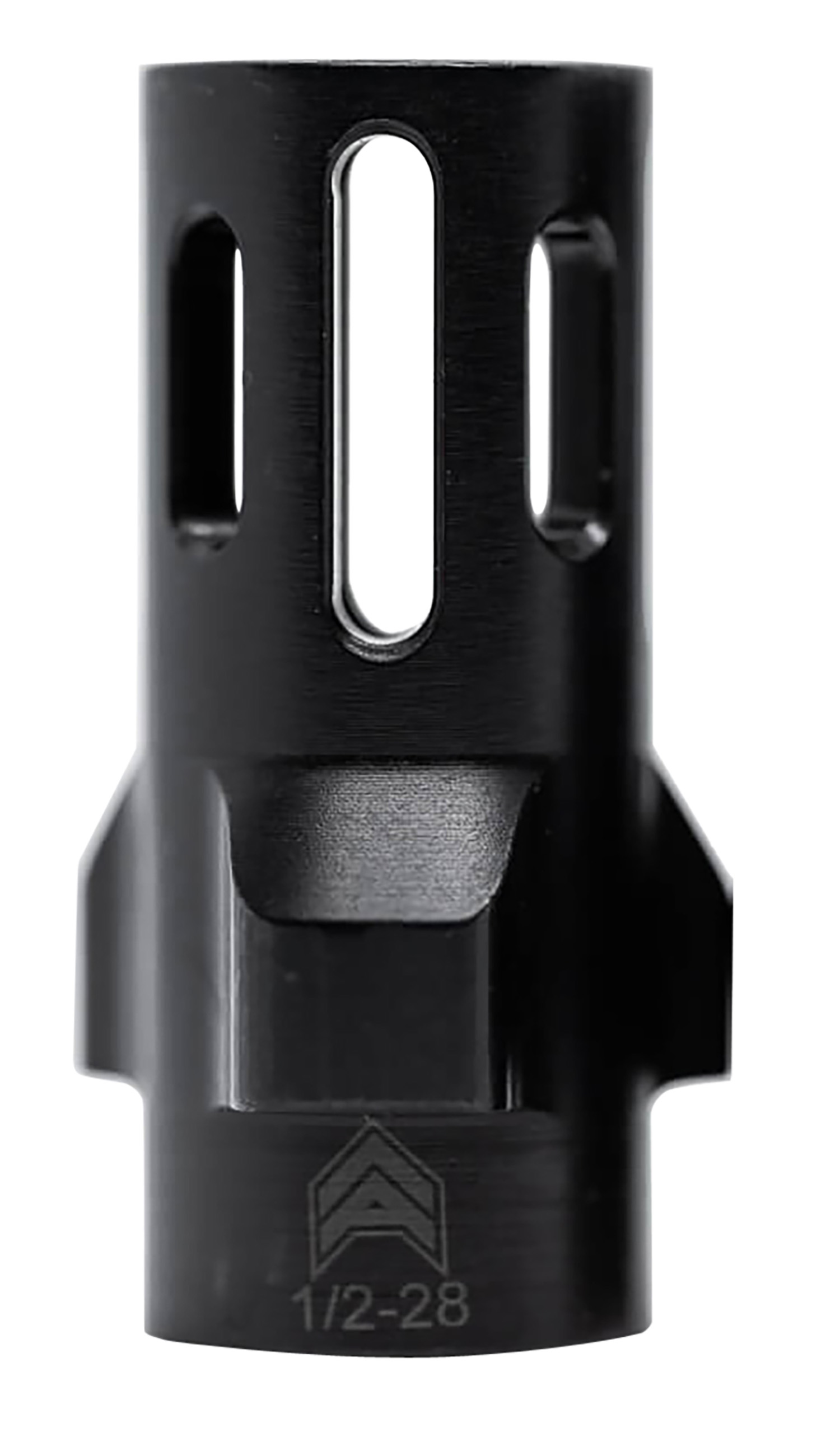 Angstadt Arms AA093LHB28 Flash Hider  Black Hardcoat Anodized Steel with 1/2