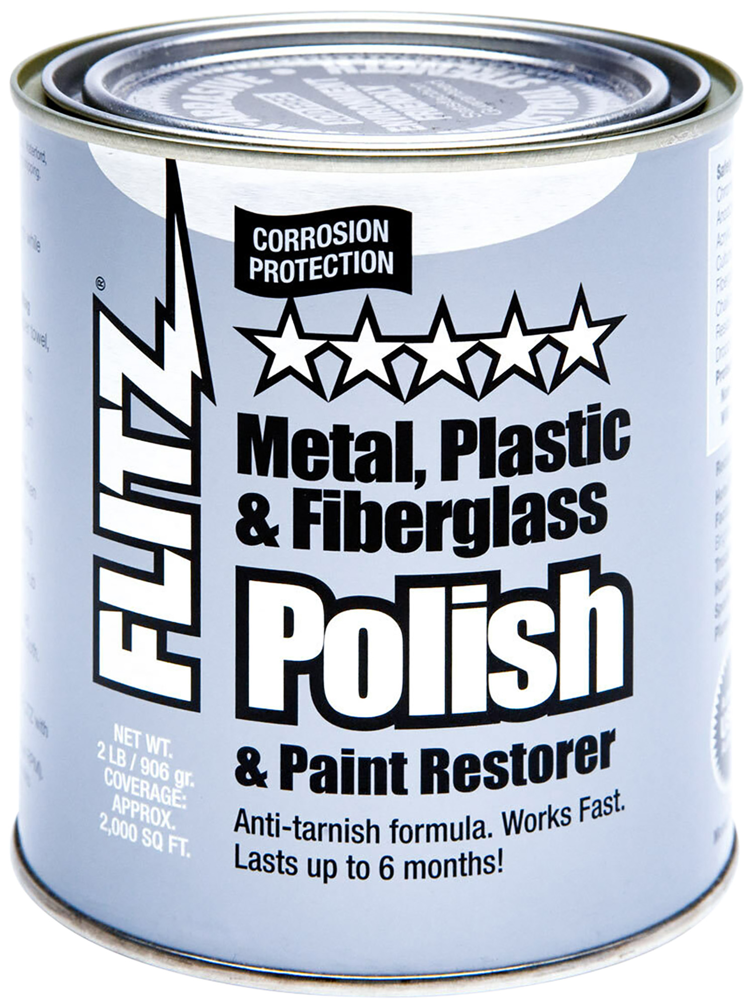 Flitz Polish - Paste - 2.0 lb. Quart Can, Polishing Compound, Metal Polish  Paste