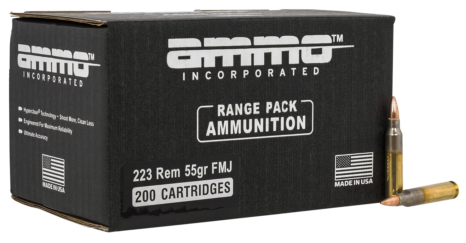 Ammo Inc 223055FMJA200 Signature  223 Rem 55 gr Full Metal Jacket (FMJ) 200 Per Box/6 Cs