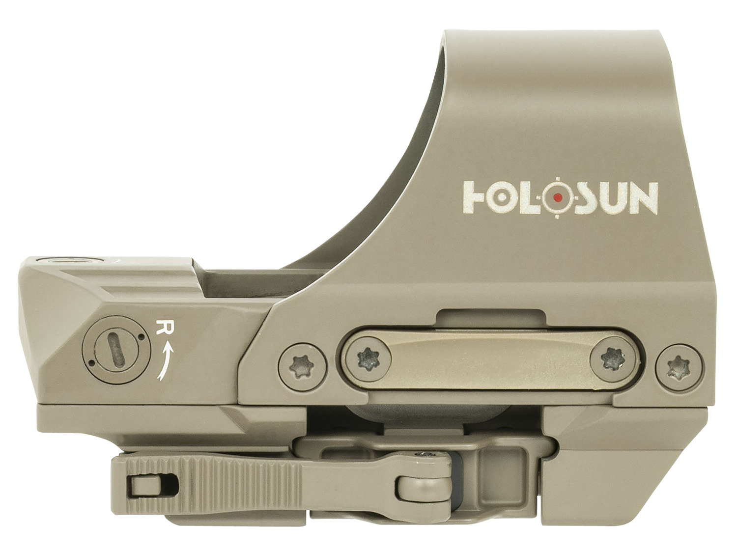 Holosun HS510CFDE HS510C  Flat Dark Earth Anodized 1x 2/65 MOA Red Circle w/Dot Reticle Includes Battery/Lens Cloth/Mount/T10 L Key