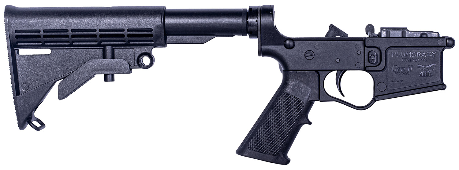 ET Arms Inc ETAGLOW201PCGENII Omega-15  Polymer Rec, Black 6 Position Collapsible M4 Stock, Black A2 Pistol Grip for AR-15