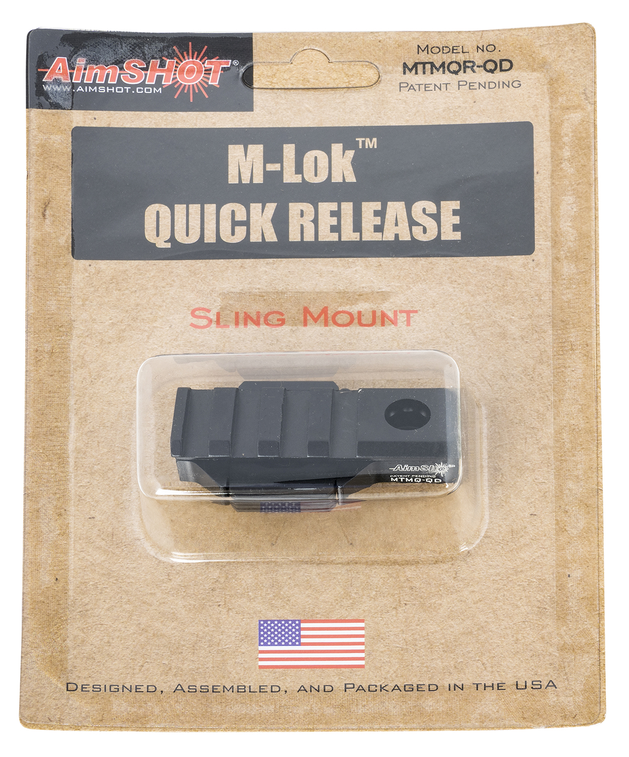 AimShot MTMQRQD M-LOK Adapter QD with QD Attachment Adapter Black Anodized Aluminum 2.50